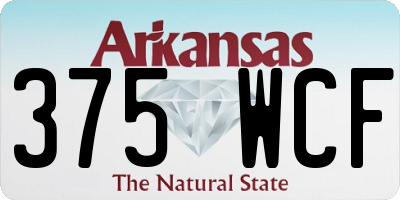 AR license plate 375WCF