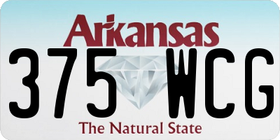 AR license plate 375WCG