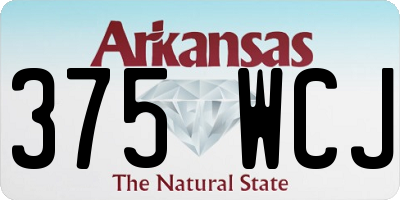 AR license plate 375WCJ