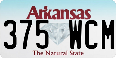 AR license plate 375WCM