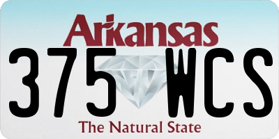 AR license plate 375WCS