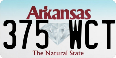 AR license plate 375WCT