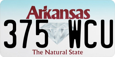 AR license plate 375WCU