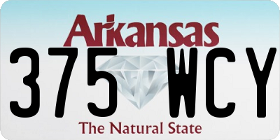 AR license plate 375WCY
