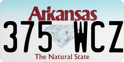 AR license plate 375WCZ