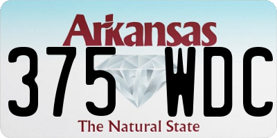 AR license plate 375WDC