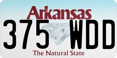 AR license plate 375WDD