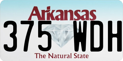 AR license plate 375WDH