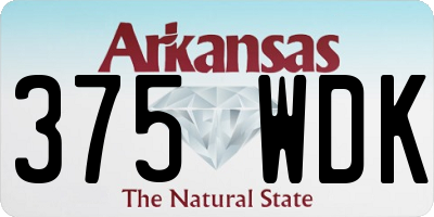AR license plate 375WDK