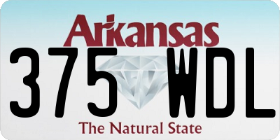 AR license plate 375WDL