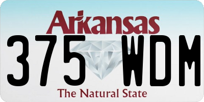 AR license plate 375WDM