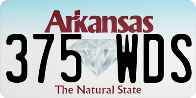 AR license plate 375WDS