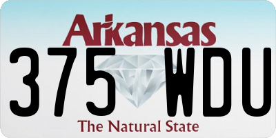 AR license plate 375WDU