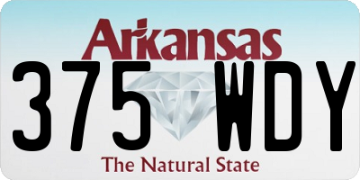 AR license plate 375WDY