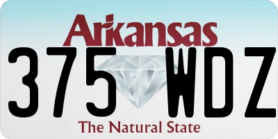 AR license plate 375WDZ