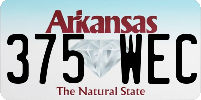 AR license plate 375WEC