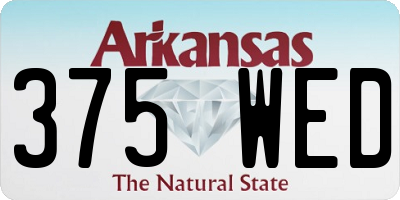 AR license plate 375WED