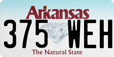 AR license plate 375WEH