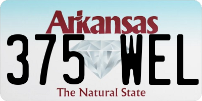 AR license plate 375WEL