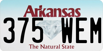 AR license plate 375WEM