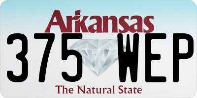 AR license plate 375WEP