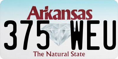 AR license plate 375WEU