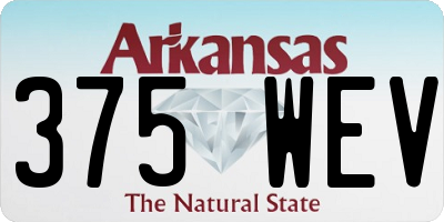 AR license plate 375WEV
