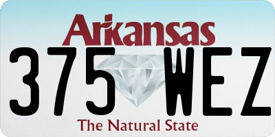 AR license plate 375WEZ