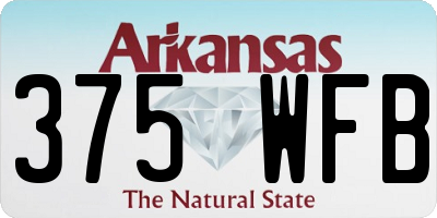 AR license plate 375WFB