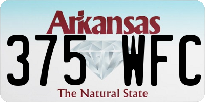 AR license plate 375WFC