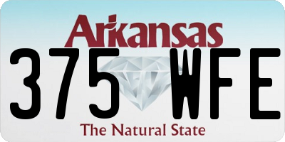 AR license plate 375WFE