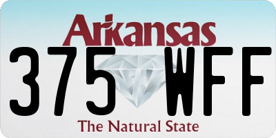 AR license plate 375WFF