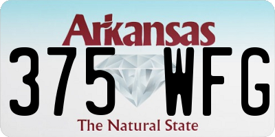 AR license plate 375WFG