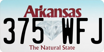 AR license plate 375WFJ