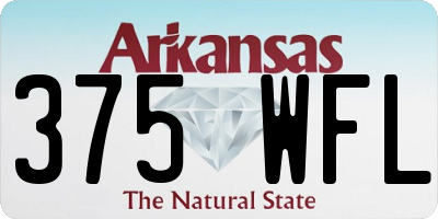 AR license plate 375WFL