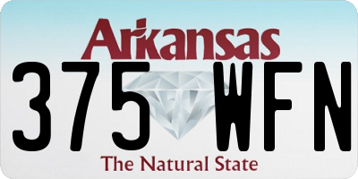 AR license plate 375WFN