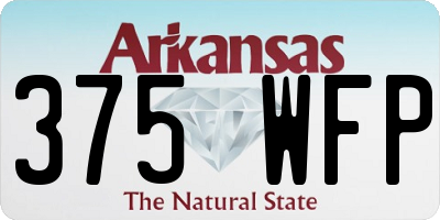 AR license plate 375WFP