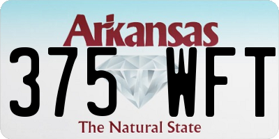 AR license plate 375WFT