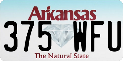 AR license plate 375WFU