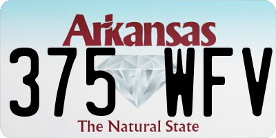 AR license plate 375WFV