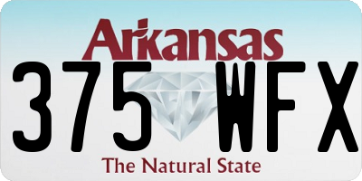AR license plate 375WFX