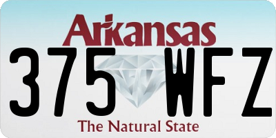 AR license plate 375WFZ