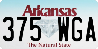 AR license plate 375WGA