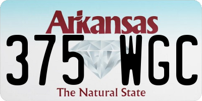 AR license plate 375WGC
