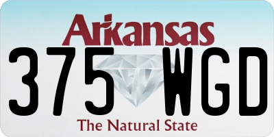 AR license plate 375WGD