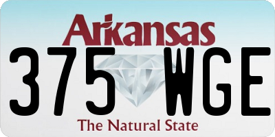 AR license plate 375WGE