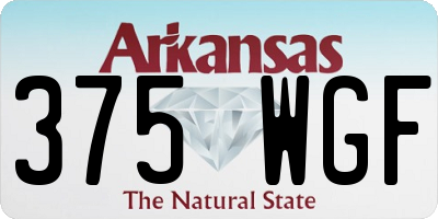 AR license plate 375WGF