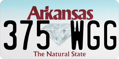AR license plate 375WGG