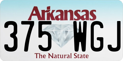 AR license plate 375WGJ
