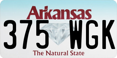 AR license plate 375WGK
